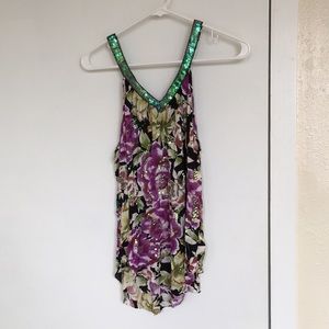 Free People Floral Tank | Size XS